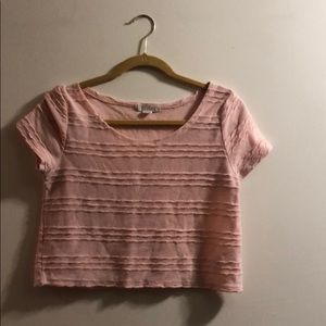 Forever 21 Peach Crop Top
